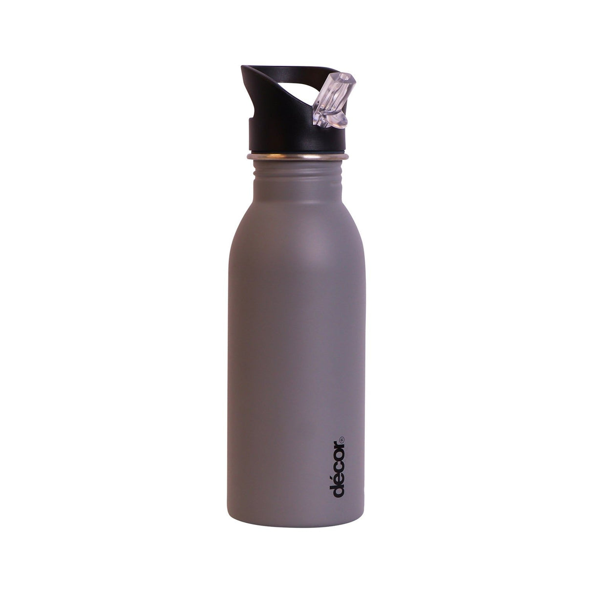 Decor Stainless Steel Snap and Seal 500ml Bottle in Grey - PLASTICS - STORAGE LUNCH BOX BEAKER - Beattys of Loughrea