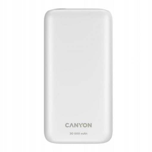 Canyon PB-301 30,000mAh Power Bank with LED Display – PD 20W, QC 3.0, White - USB PC ACCESSORIES - Beattys of Loughrea