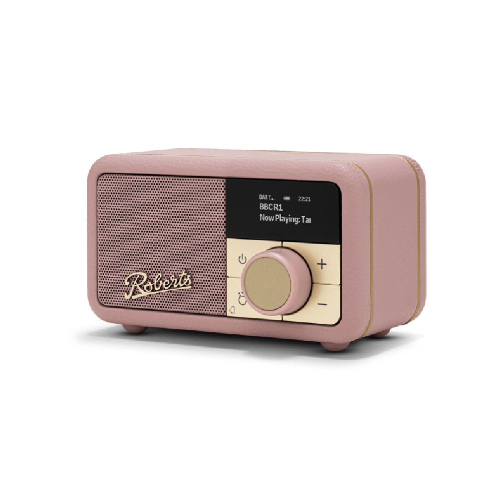 Roberts, REV - PETITE2DP, Bluetooth Speaker FM Radio, Dusky Pink - DAB DIGITAL RADIO - Beattys of Loughrea