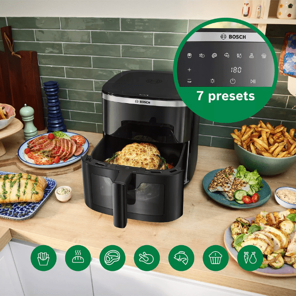 Bosch MAF671B1GB Series 6 Air Fryer – 7.2 L - AIR FRYER / DEEP FAT FRYERS - Beattys of Loughrea