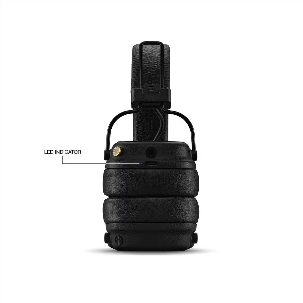 Marshall Major V Wireless Bluetooth Headphones - Black - HEADPHONES / EARPHONES/ MICROPHONE - Beattys of Loughrea