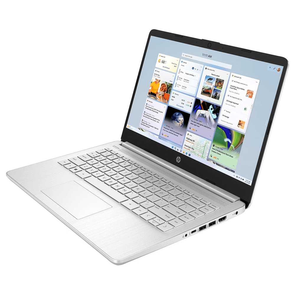 HP Intel Core i3 14" 4GB/128GB Laptop - Natural Silver | 14s - dq5013na - LAPTOP/ NETBOOK - Beattys of Loughrea