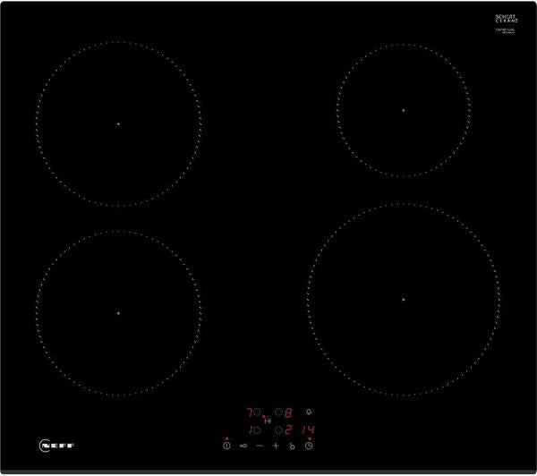 NEFF N30 T36FBE1L0 60 cm Electric Induction Hob | Black - HOBS FULL SIZE 4+ RINGS - Beattys of Loughrea