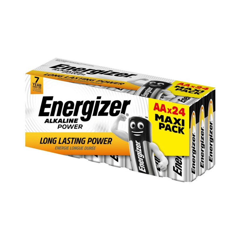 Energizer Alkaline Power AA Batteries – 24 - Pack Maxi Pack - BATTERIES - Beattys of Loughrea