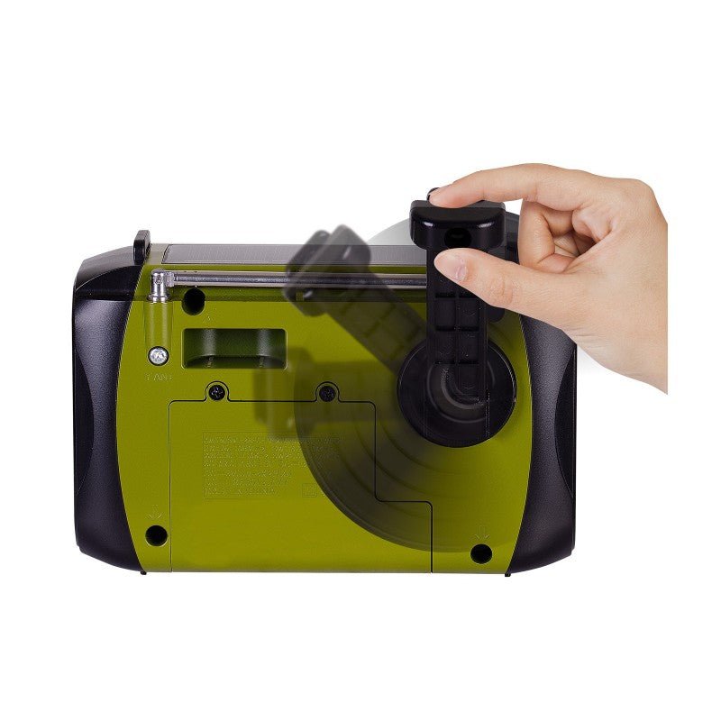 Trevi RA 7F30 BT Dynamo and Solar Emergency Radio – Green - AM/FM RADIO - Beattys of Loughrea