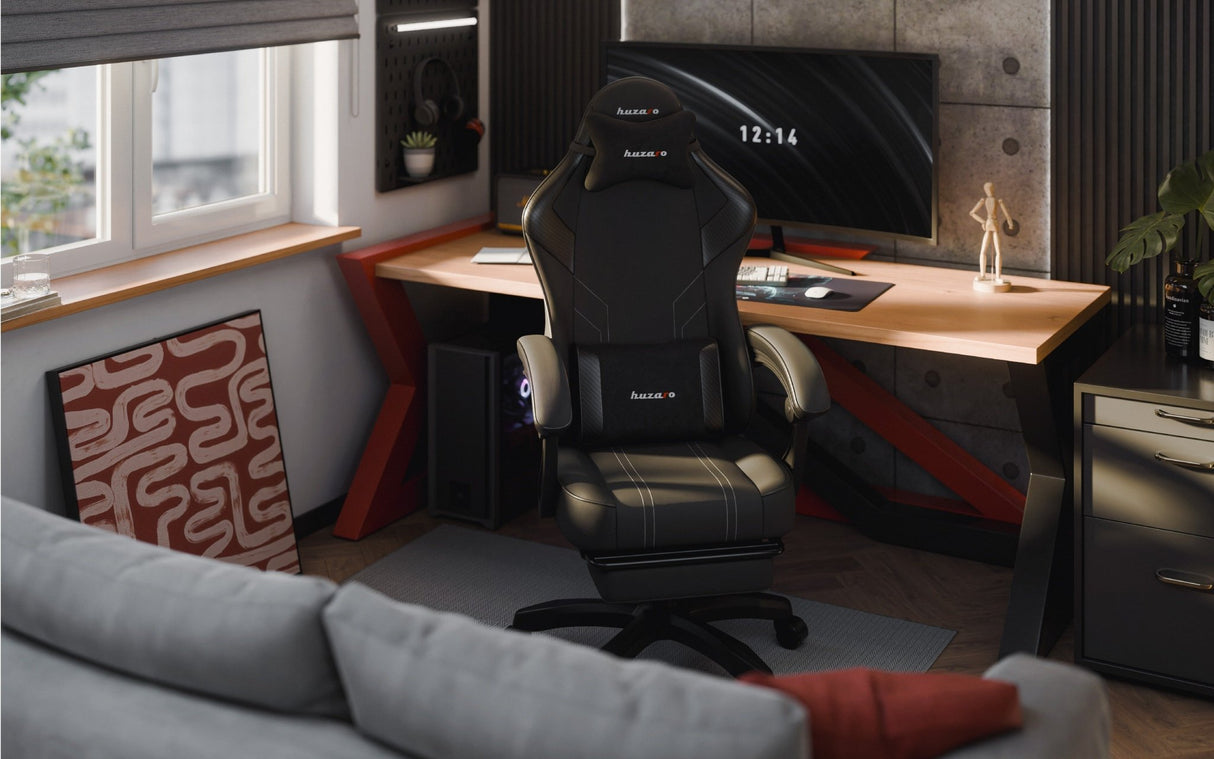 Huzaro Force 3.7 Carbon Black Gaming Chair - GAMING & LAPTOP CHAIR / DESK - Beattys of Loughrea