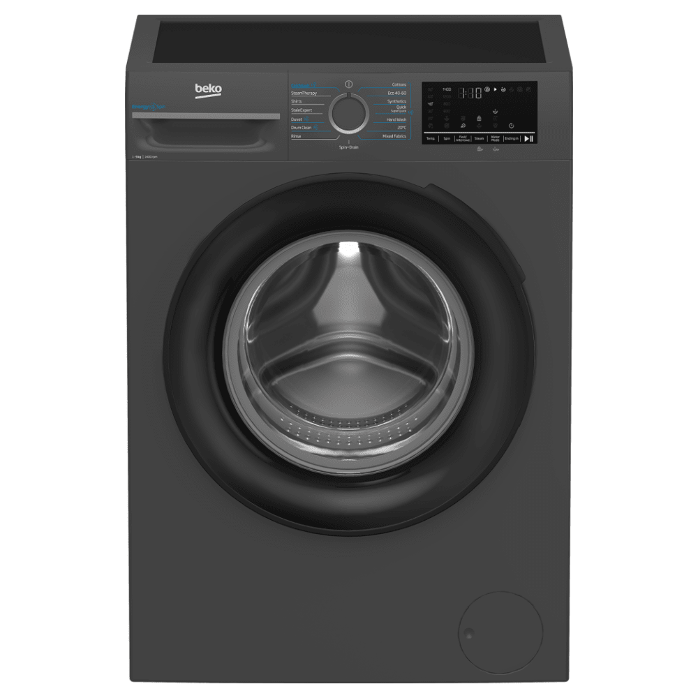 Beko Pro BM3WT4941IA 9kg 1400 Spin Washing Machine – Anthracite - WASHING MACHINE WASHER - Beattys of Loughrea