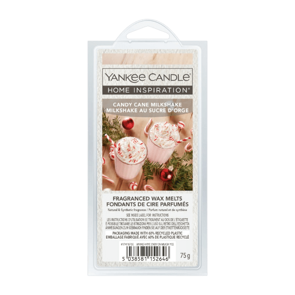 Yankee Candle Home Inspiration Wax Melts – Candy Cane Milkshake - Beattys of Loughrea | www.beattys.ie
