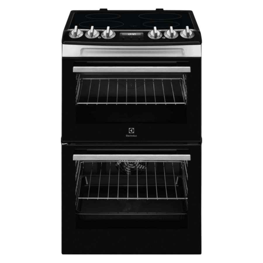 Electrolux 55cm Double Oven Electric Cooker - Stainless Steel | LKR555100X - Beattys of Loughrea | www.beattys.ie