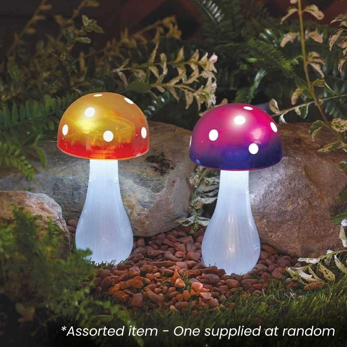 Button Shroom Stake Light Assorted - One Supplied* - Beattys of Loughrea | www.beattys.ie