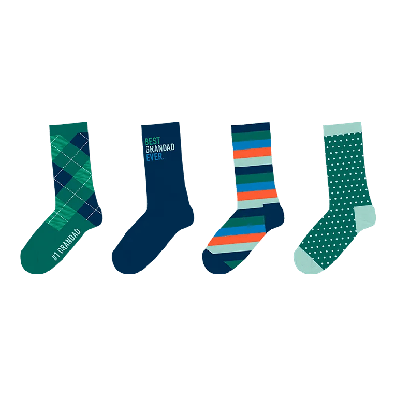 Father's Day Grandad Socks Gift Set 4PK - Beattys of Loughrea | www.beattys.ie