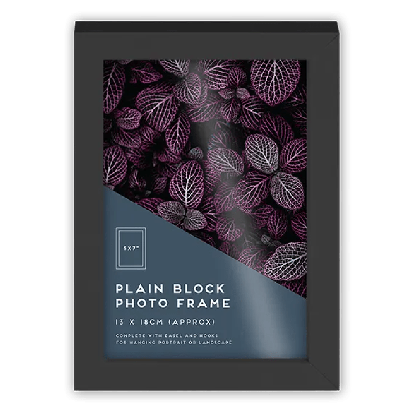 Black Block Photo Frame 5" x 7" - Beattys of Loughrea | www.beattys.ie