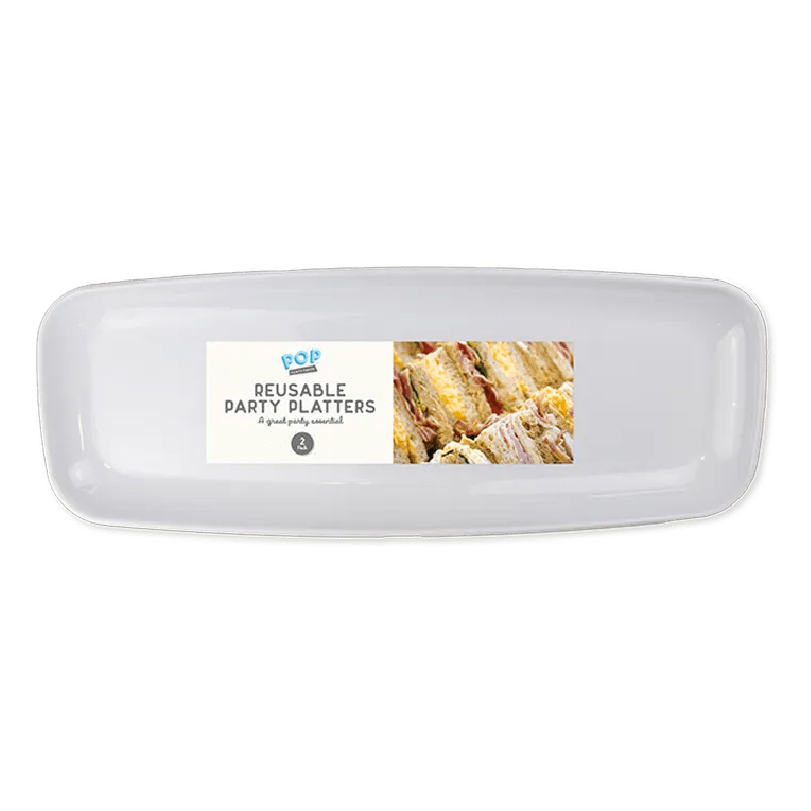 Reusable Plastic Platters 2pk - Beattys of Loughrea | www.beattys.ie