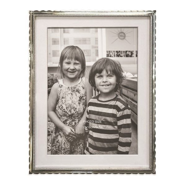 Metal Photo Frame 5x7in - PHOTO FRAMES - PLATED, GILT, STONE - Beattys of Loughrea