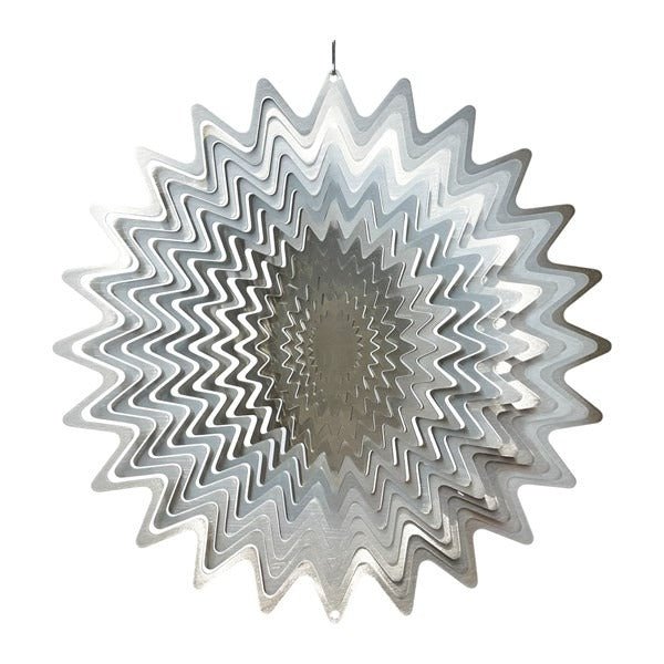 Silver Wind Spinner 30cm - GARDEN ORNAMENTS INCL SOLAR - Beattys of Loughrea