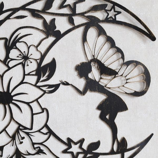 Fairy Wall Art Bronze 60cm - WALL PLAQUE/STATUES - Beattys of Loughrea