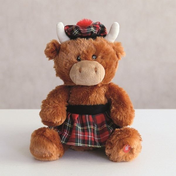 Highland Cow Donald Troosers 30cm - XMAS SOFT DECOS - Beattys of Loughrea