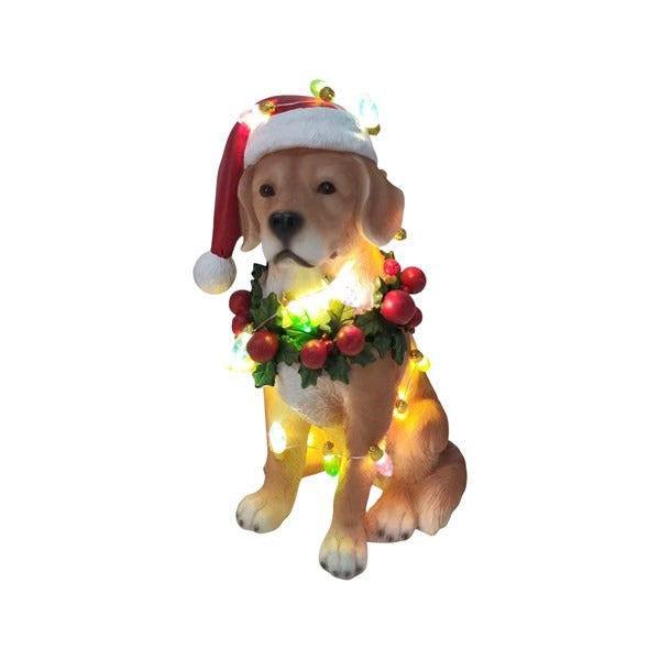 LED Christmas Retriever 12x25cm