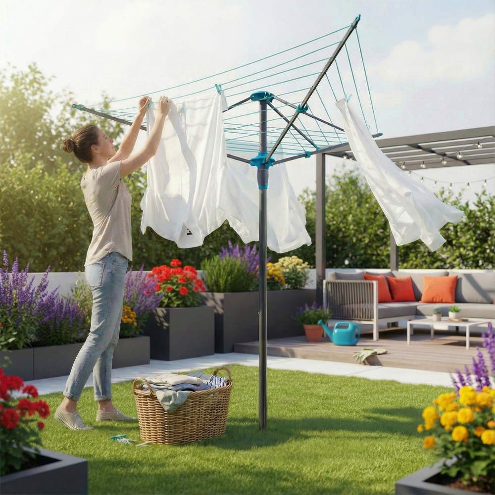 Beldray 30 Metre Clothes Airer – Grey - CLEANING CLOTHES AIRER - Beattys of Loughrea