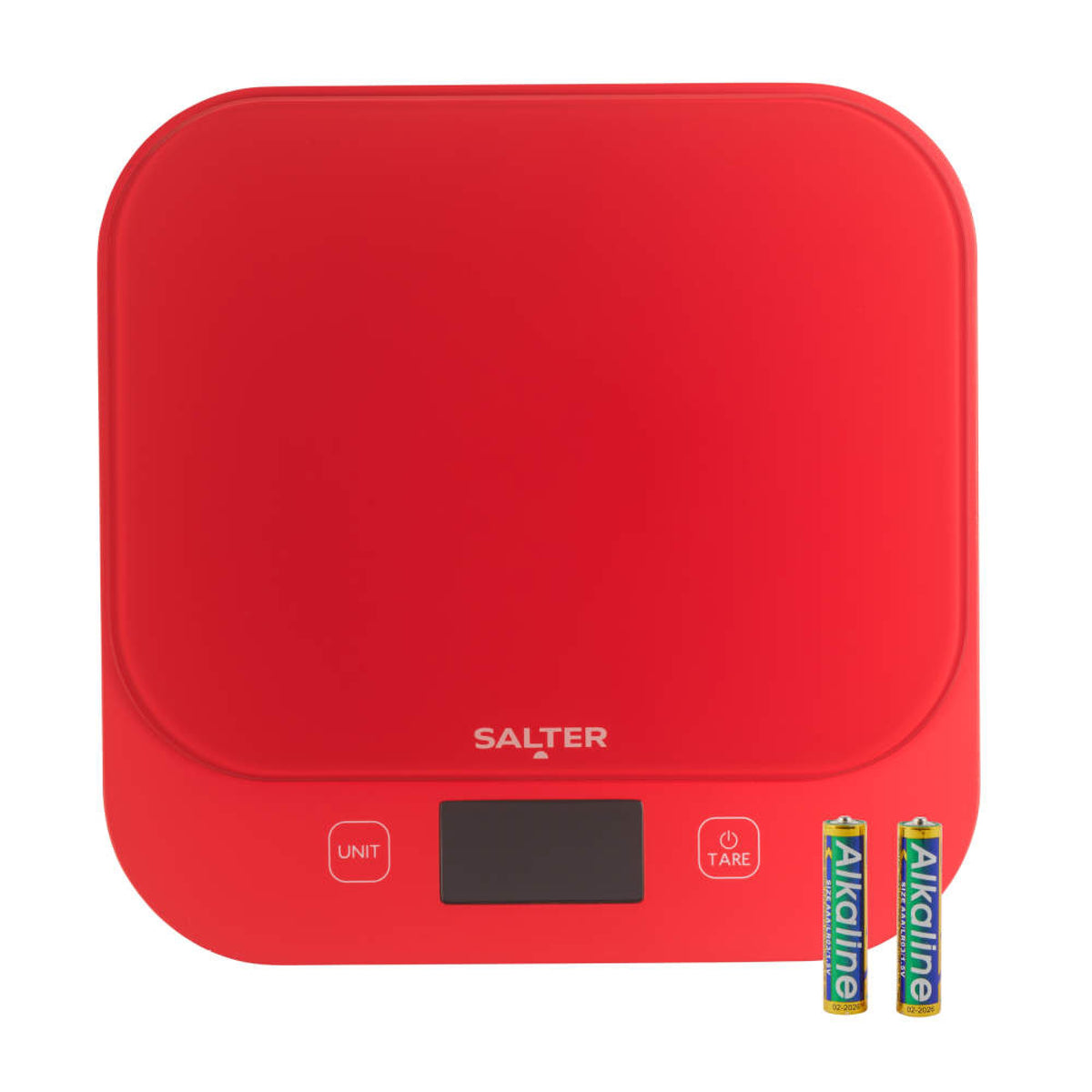 Salter British Bakes Waterproof Kitchen Scale, Red