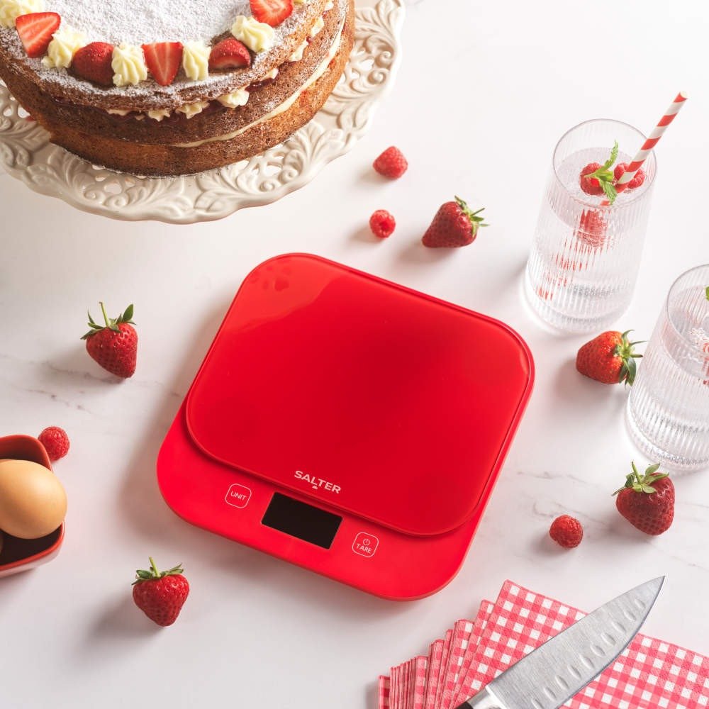 Salter Bakes Digital Kitchen Scale – Red - KITCHEN SCALES - Beattys of Loughrea
