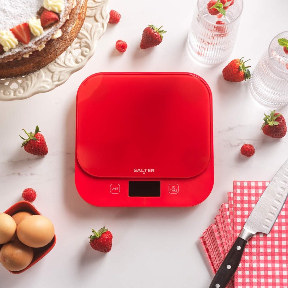 Salter Bakes Digital Kitchen Scale – Red - KITCHEN SCALES - Beattys of Loughrea