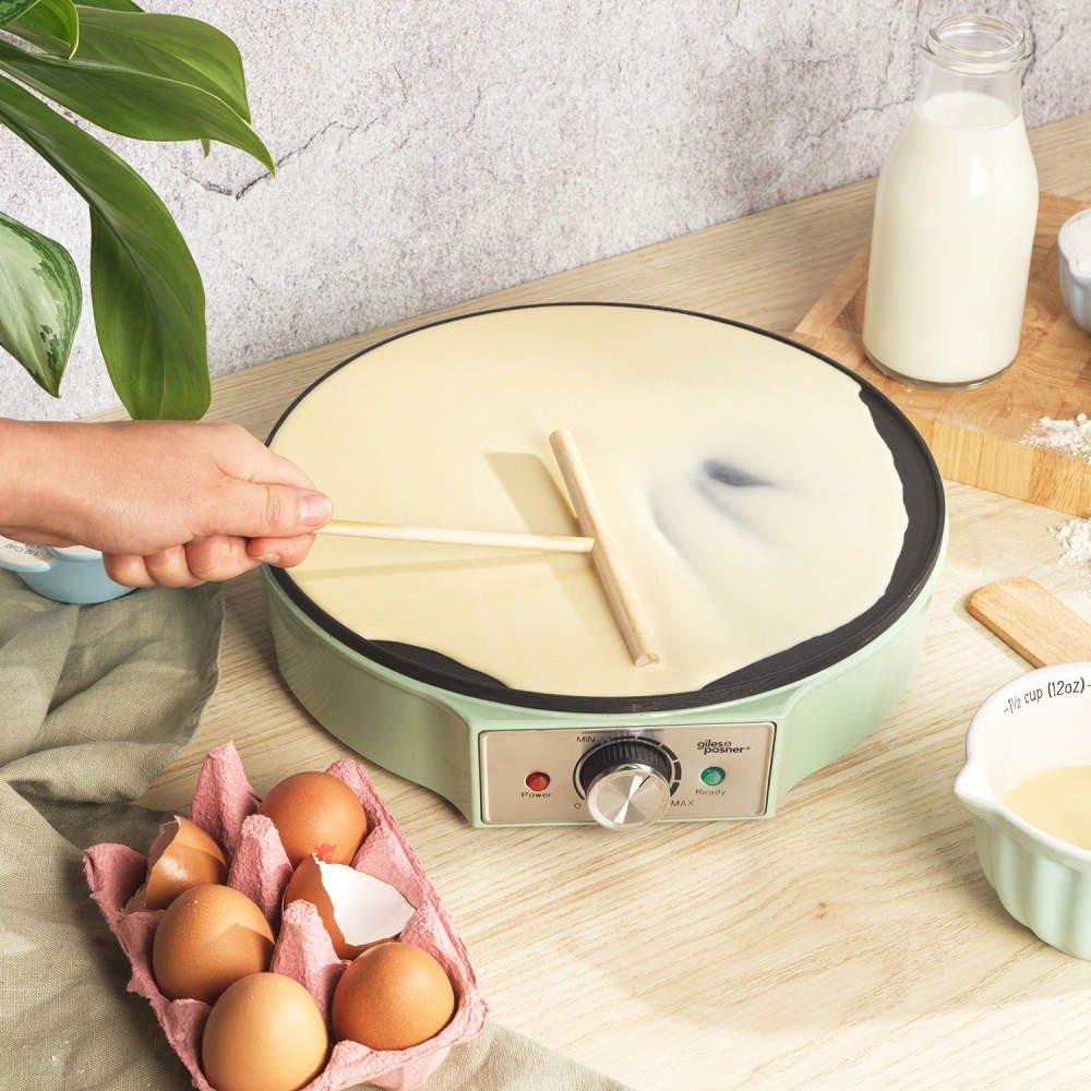 Giles & Posner Crepe Maker – Green - PANCAKE WAFFLE MAKERS - Beattys of Loughrea