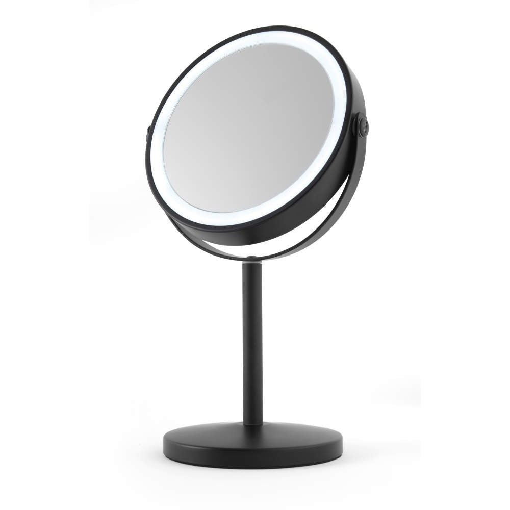 Beldray Rechargeable 7” Double Sided Makeup Mirror With Lights – Black - WALL MIRRORS - Beattys of Loughrea