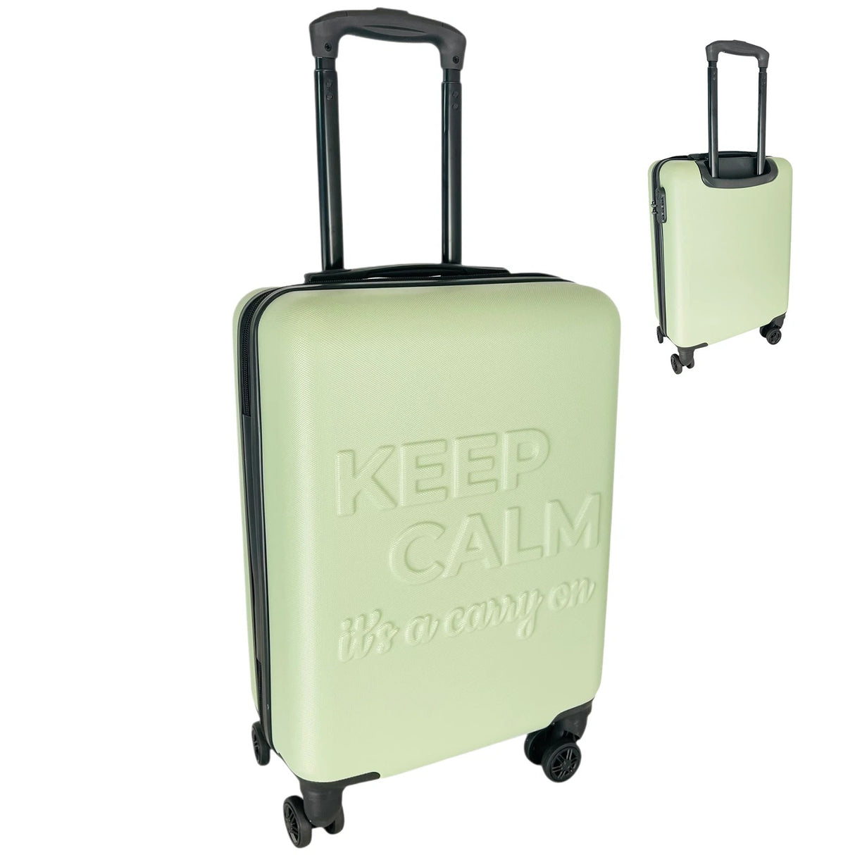 Bordlite Keep Calm, It's a Carry On Cabin Case 54 x 36 x 20cm – Green - LUGGAGE, SUITCASES, TROLLEY BAGS - Beattys of Loughrea