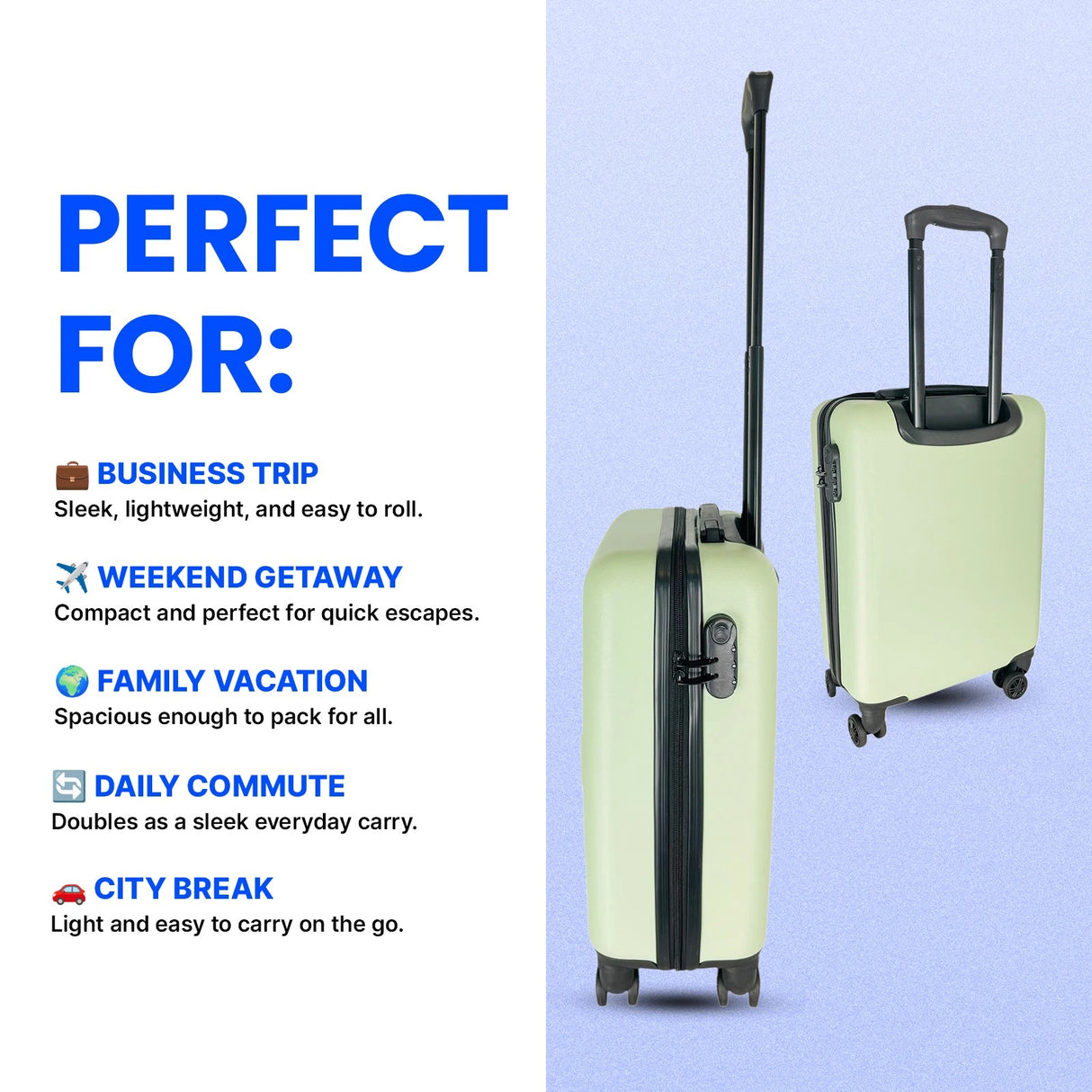 Bordlite Keep Calm, It's a Carry On Cabin Case 54 x 36 x 20cm – Green - LUGGAGE, SUITCASES, TROLLEY BAGS - Beattys of Loughrea