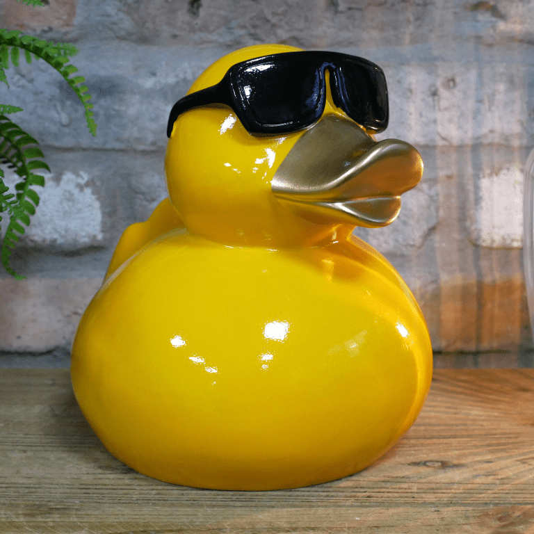 Cool Duck Ornament – Bright Yellow - ORNAMENTS - Beattys of Loughrea