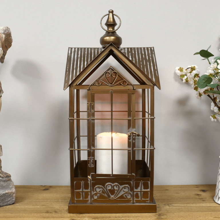 House Candle Holder 59cm - ORNAMENTS - Beattys of Loughrea