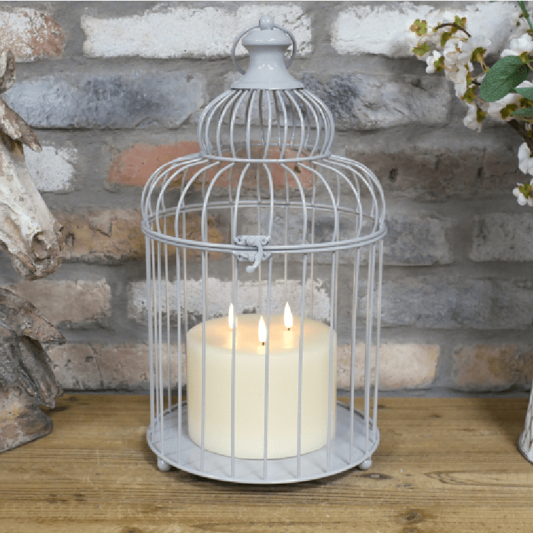 Bird Cage Lantern 40cm - ORNAMENTS - Beattys of Loughrea