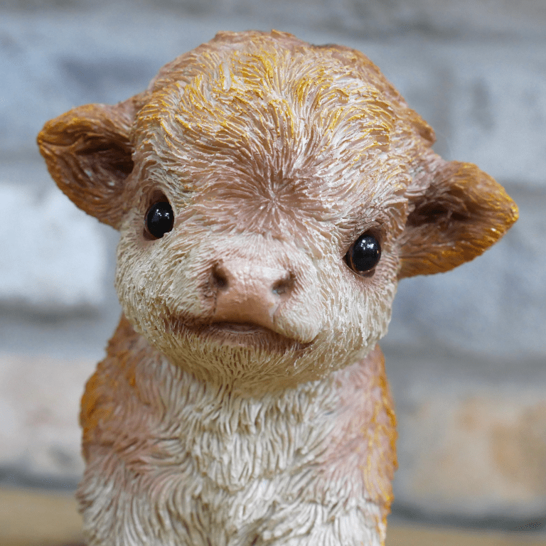 Tiny Baby Cow Ornament 12cm - ORNAMENTS - Beattys of Loughrea