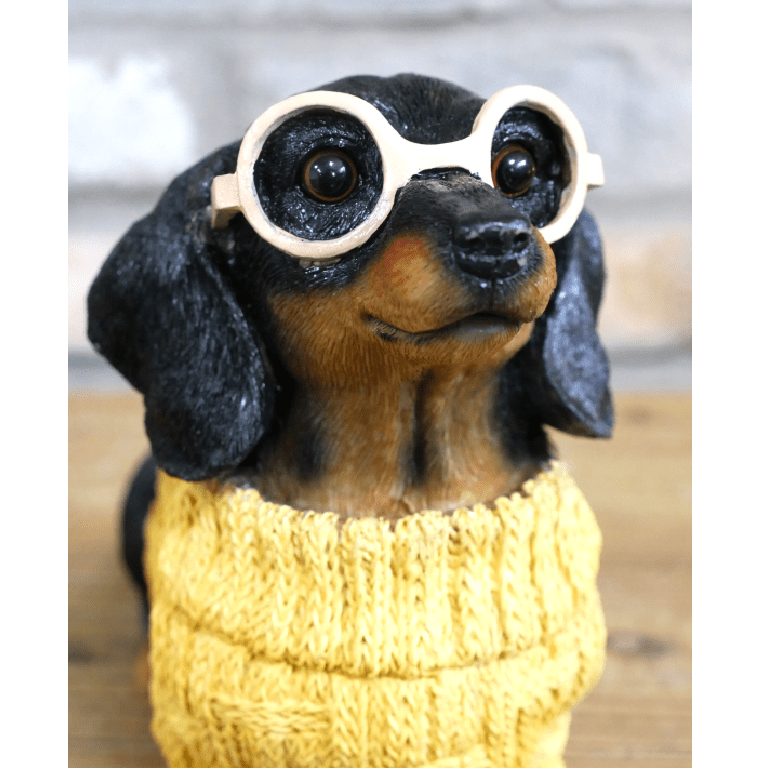 Dachshund Dog in Sweater - ORNAMENTS - Beattys of Loughrea