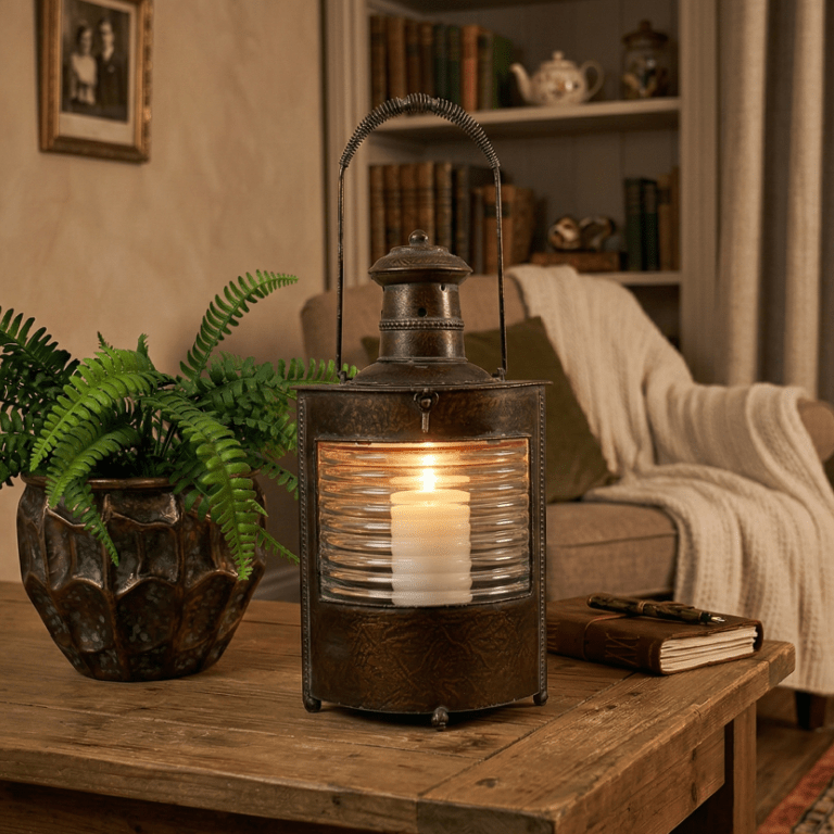 Old Style Lantern 42cm - ORNAMENTS - Beattys of Loughrea