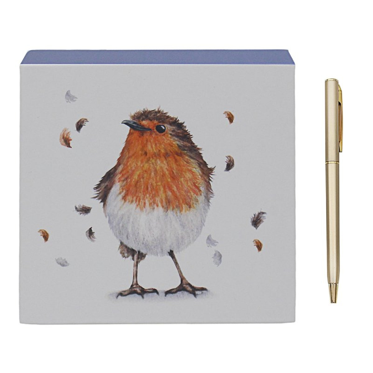 Robins Memo Block – Clemency Bunn British Birds Design
