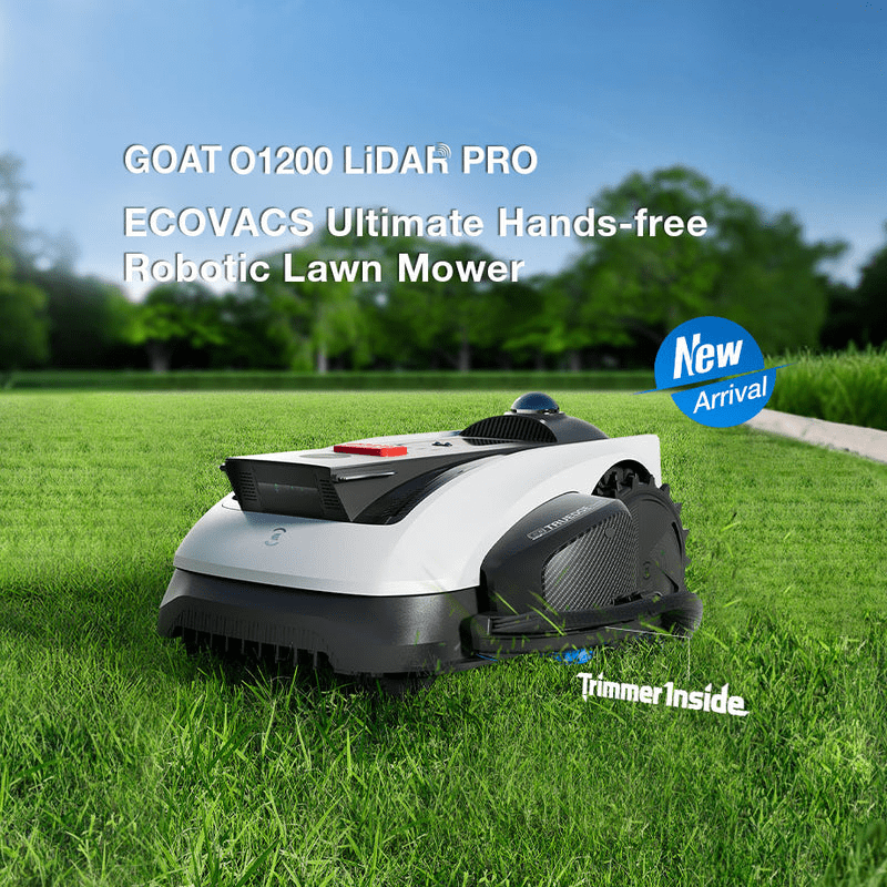 Ecovacs GOAT O1200 LiDAR PRO - Robotic Lawn Mower - ROBOT MOWERS - Beattys of Loughrea