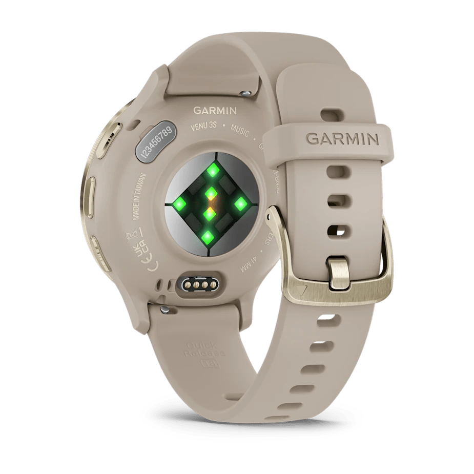 Garmin Venu 3S 41mm Smart Watch – Soft Gold/French Grey | 49 - GAR - 010 - 02785 - 02 - SMARTWATCH, FITBIT - Beattys of Loughrea