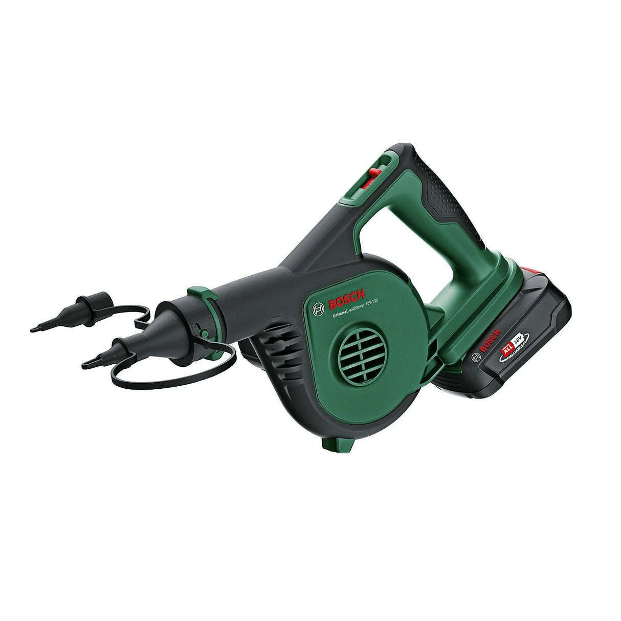 Bosch UniversalLeafBlower 18V Cordless Garden Blower (1 × 2.5Ah) – 18V‑130 - HEDGE TRIMMERS - Beattys of Loughrea