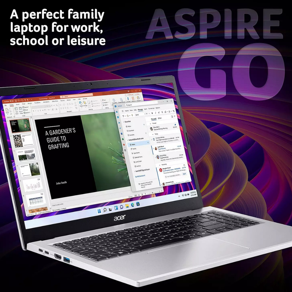 Acer Aspire Go 15 Intel Core i7-13620H 16GB 512GB SSD 15.6" FHD Windows 11 Laptop – Silver (NX.J4GEK.00M)