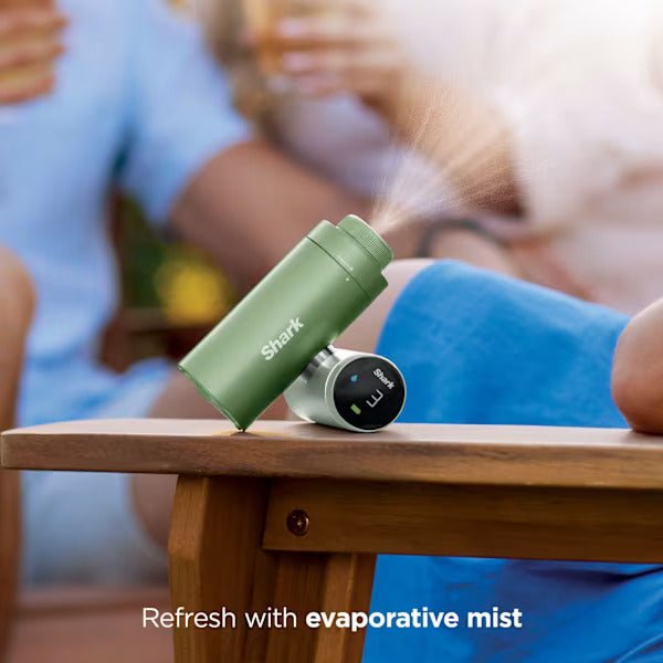 Shark ChillPill 3-in-1 Fan, Mist & InstaChill System – Matcha Green FA022UKGN - COOLING FANS - Beattys of Loughrea