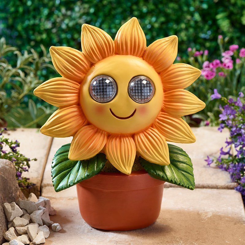 Blinkin’ Sunflower Solar Light Decoration - GARDEN ORNAMENTS INCL SOLAR - Beattys of Loughrea