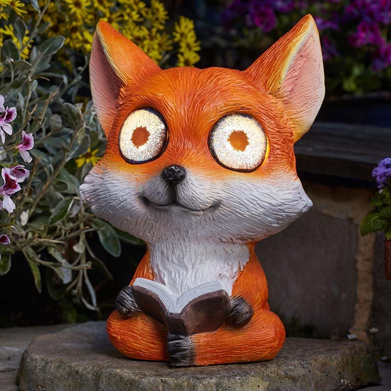 Fox Eyes Solar Light Decoration - GARDEN ORNAMENTS INCL SOLAR - Beattys of Loughrea