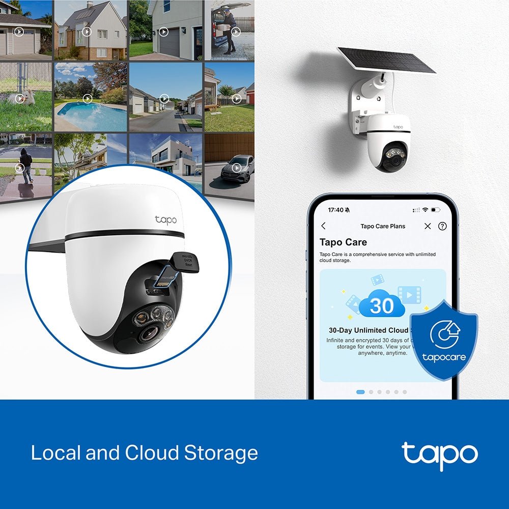 Tapo C610 Solar-Powered Pan/Tilt Security Camera Kit - SECURITY CAMERA/ PRODUCTS - Beattys of Loughrea