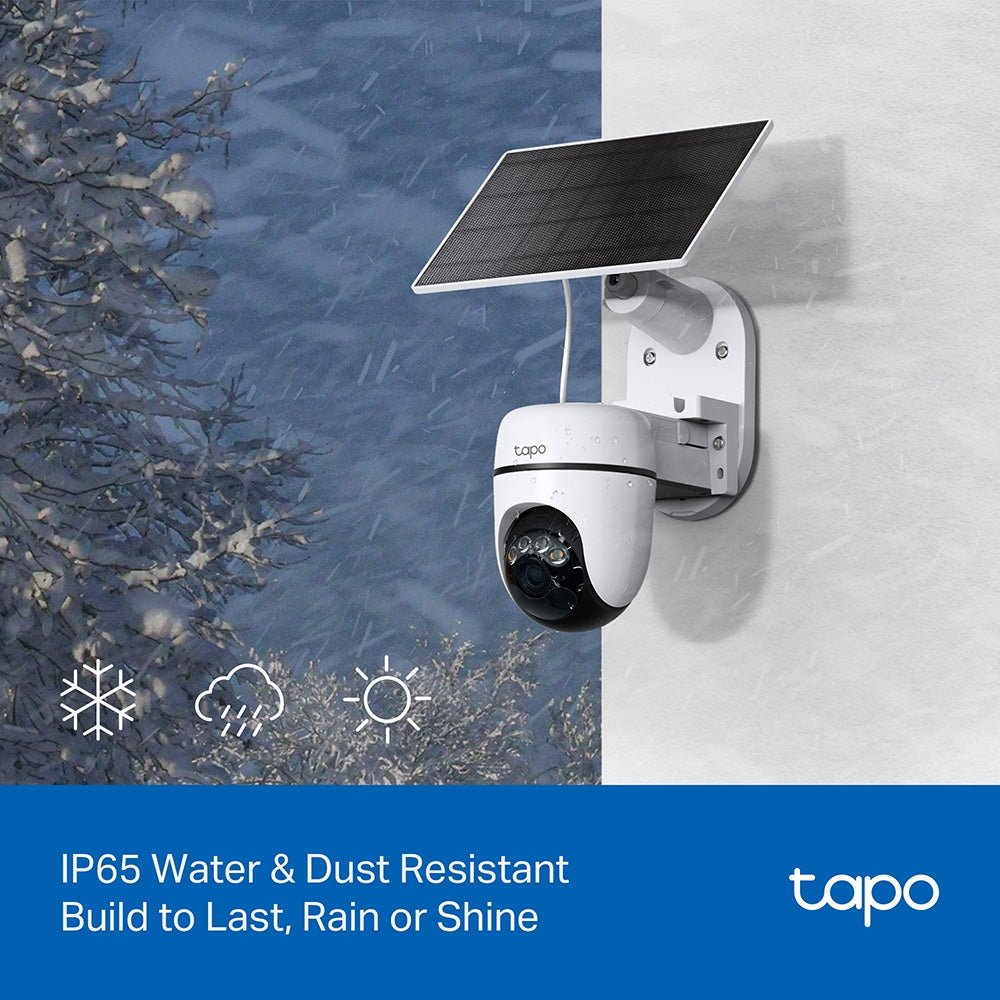 Tapo C610 Solar-Powered Pan/Tilt Security Camera Kit - SECURITY CAMERA/ PRODUCTS - Beattys of Loughrea