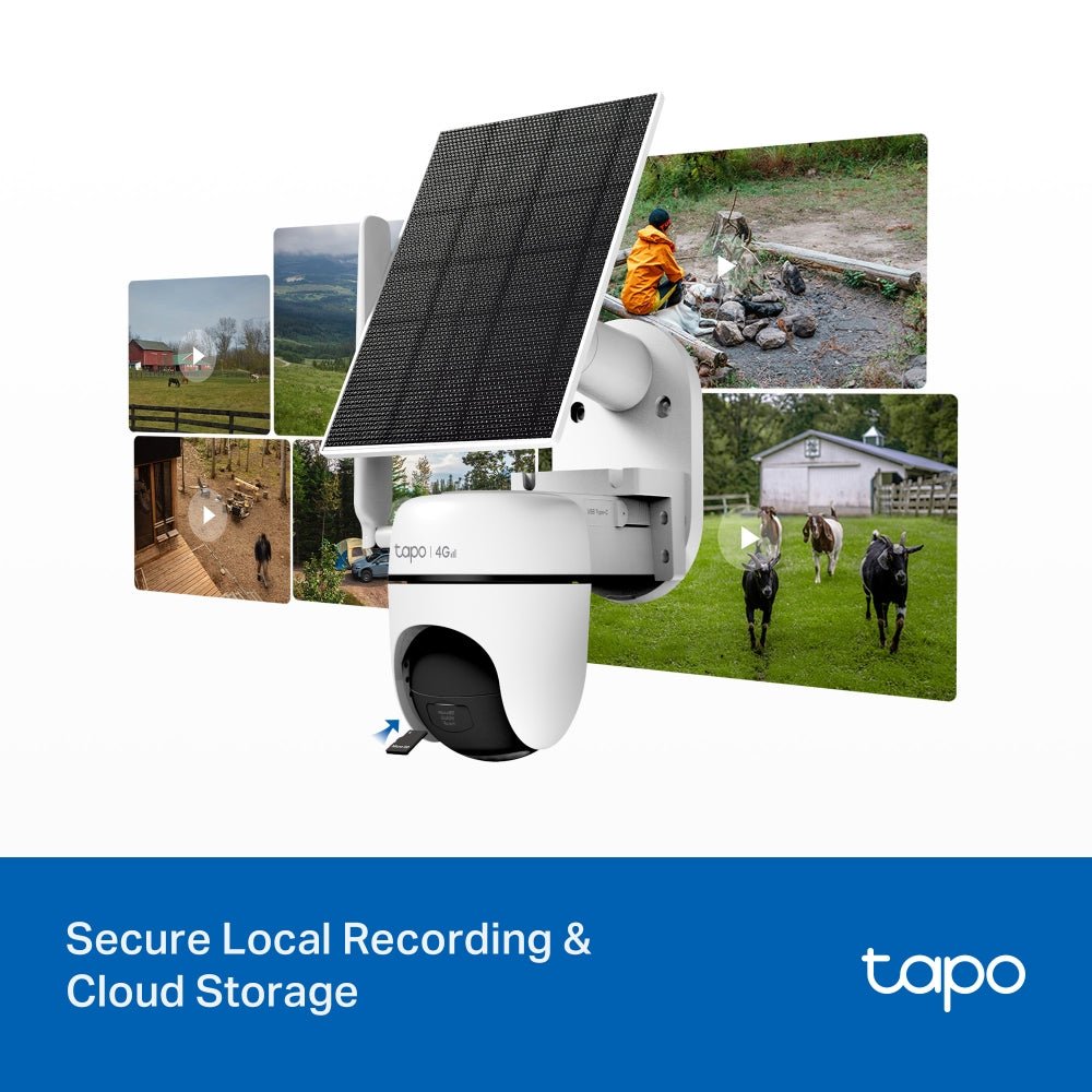 Tapo C615G KIT Solar-Powered Pan/Tilt 4G LTE Security Camera Kit - SECURITY CAMERA/ PRODUCTS - Beattys of Loughrea