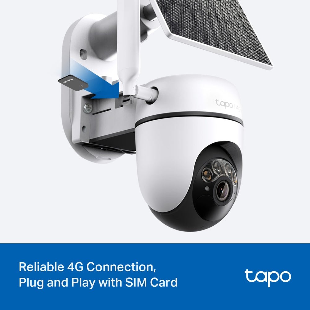 Tapo C615G KIT Solar-Powered Pan/Tilt 4G LTE Security Camera Kit - SECURITY CAMERA/ PRODUCTS - Beattys of Loughrea