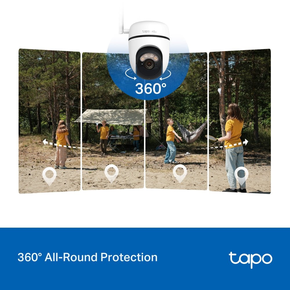 Tapo C615G KIT Solar-Powered Pan/Tilt 4G LTE Security Camera Kit - SECURITY CAMERA/ PRODUCTS - Beattys of Loughrea
