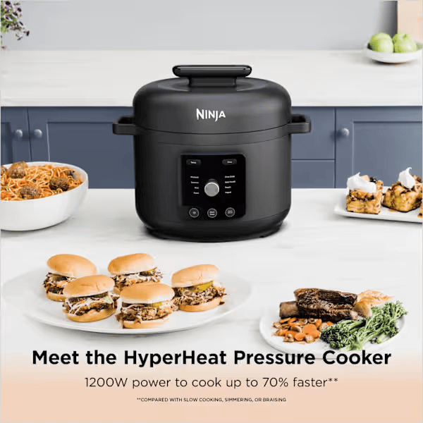 Ninja HyperHeat Pressure & Rice Cooker – 6L 9 - in - 1 PC201UK - FOOD STEAMER RICE COOKER SLOW COOKER - Beattys of Loughrea